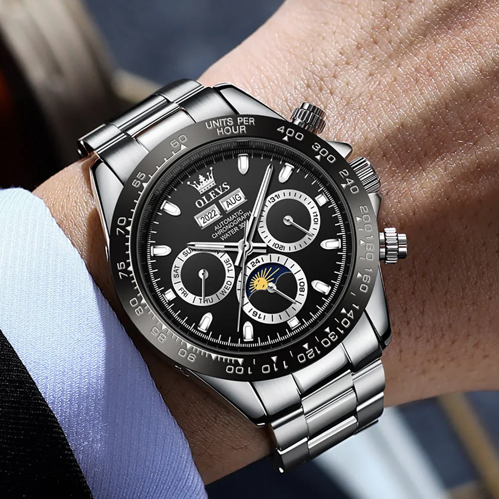 Lewis – Luxus Automatische Mechanische Chronographen Uhr